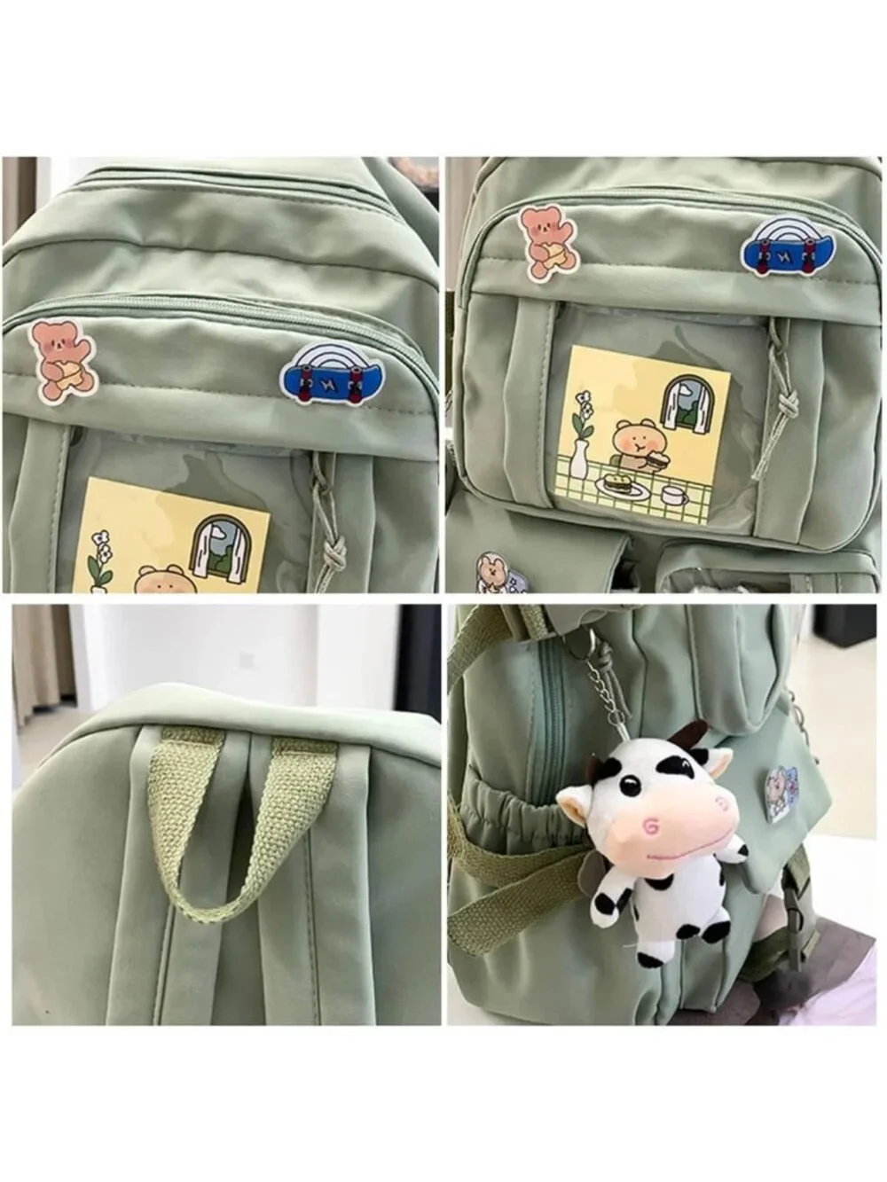Cute Aesthetic Kawaii Backpack for Teen Girls | Stylish School Bag, Trendy